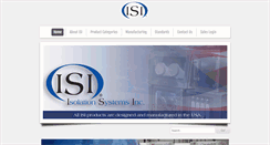 Desktop Screenshot of isolationsystemsinc.com
